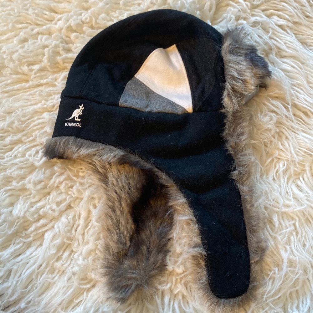 KANGOL wool blend trapper hat